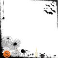Halloween grunge background with design elements