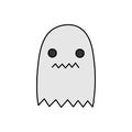 Halloween hand drawn ghost vector illustration Royalty Free Stock Photo