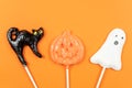 Halloween Handmade Candy Sweets .Halloween Trick Or Treat Lollipops