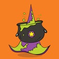 halloween hat cauldron black 02