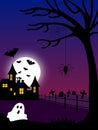 Halloween Haunted House [2] Royalty Free Stock Photo