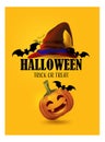 Halloween having fun and happy pumpkin laughing party candy trick or treat party decoration,invitation card for holidays moon,bat,