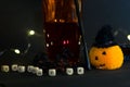 Halloween is a holiday of autumn! Dark and scary!Bloody drink.