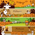 Halloween Holiday Banner Set