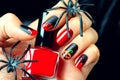 Halloween holiday manicure design ideas