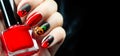 Halloween holiday manicure design ideas