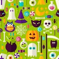 Halloween Holiday Seamless Pattern Royalty Free Stock Photo