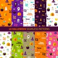 Halloween Holiday Seamless Patterns