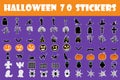 Halloween Sticker Elements Set