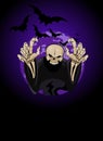 Halloween horrible Grim Reaper Royalty Free Stock Photo