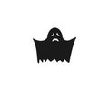 Halloween, horror, ghost icon. Vector illustration, flat design