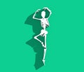 Halloween human skeleton Royalty Free Stock Photo