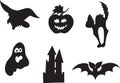 Halloween icon set Royalty Free Stock Photo