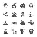 Halloween icon set, vector eps10 Royalty Free Stock Photo