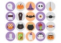 halloween icon set. Vector illustration decorative design Royalty Free Stock Photo