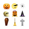 Halloween Icons Royalty Free Stock Photo