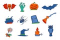 Halloween icons Royalty Free Stock Photo