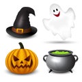 Halloween icons-set Royalty Free Stock Photo