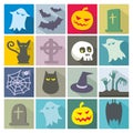 Halloween icons Royalty Free Stock Photo