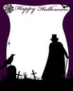 Halloween Illustration With Dracula Royalty Free Stock Photo