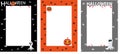 Halloween invites poster border