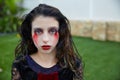 Halloween kid girl custome bloody makeup