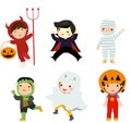 Halloween Kids Costume Party. Royalty Free Stock Photo