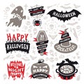 Halloween Labels Set Royalty Free Stock Photo