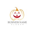 Halloween logo vector illustration icon Royalty Free Stock Photo