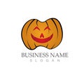 Halloween logo vector illustration icon Royalty Free Stock Photo