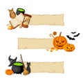 Halloween magic web banners