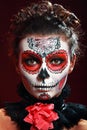 Halloween make up sugar skull