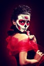 Halloween make up sugar skull