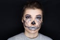 Halloween make up Royalty Free Stock Photo