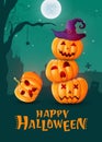 Halloween masquerade, cute children costumes. Funny characters. Invitation card for party and sale. Autumn holidays.