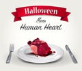 Halloween Menu - Human Heart