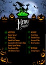 Halloween Menu Template