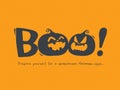 Halloween message Boo!