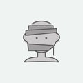 Halloween mummy head colored icon. One of the Halloween collection icons for websites, web design, mobile app Royalty Free Stock Photo