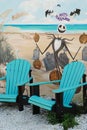 Halloween Mural at Beach Royalty Free Stock Photo