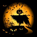 Halloween night background Royalty Free Stock Photo