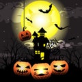 Halloween night background Royalty Free Stock Photo