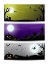 Halloween night banner Royalty Free Stock Photo