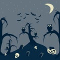 Halloween Night cartoon picture