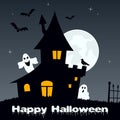 Halloween Night - Ghosts & Haunted House Royalty Free Stock Photo