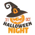 Halloween night 31 of october, celebration of seasonal holiday Royalty Free Stock Photo