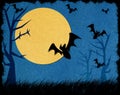 Halloween night recycled papercraft background Royalty Free Stock Photo