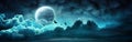 Halloween Night - Spooky Moon Royalty Free Stock Photo