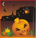 Halloween. Nightly city. Abstract composition Royalty Free Stock Photo