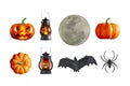 Halloween object isolated with clipping path. Royalty Free Stock Photo